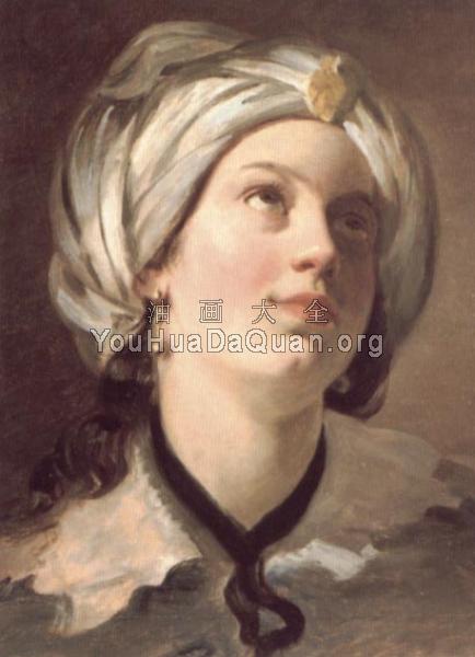 Studie zu Einer Lautenspielerin( Study of a Lutanist) - 费德里奇·冯·阿莫林